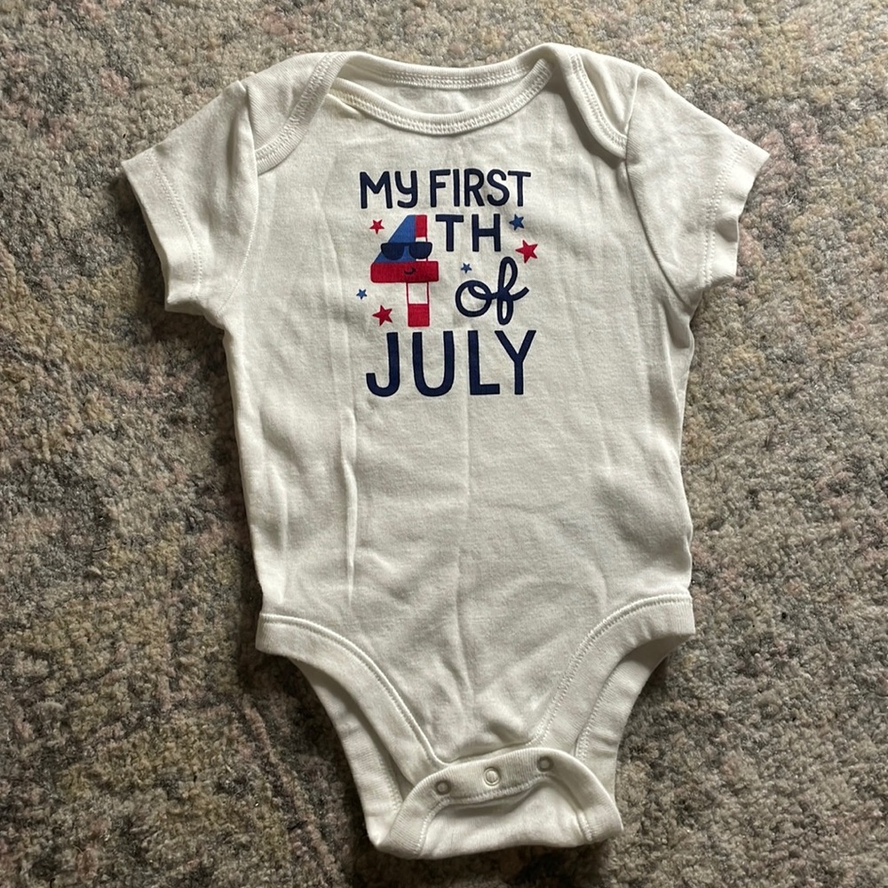 My first 4th of July onesie